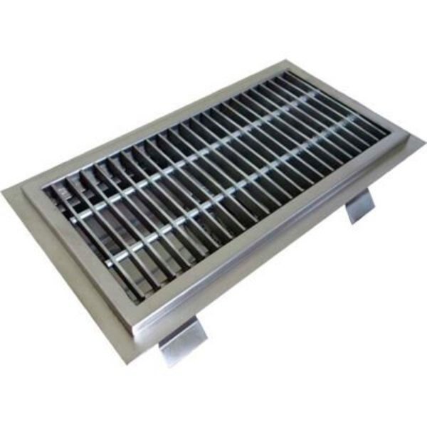 IMC Anti-Splash Floor Trough with Stainless Steel Grating & 1 Center Drain, Imc Teddy Foodservice Equip, Mfr#: ASFT-1854-SG